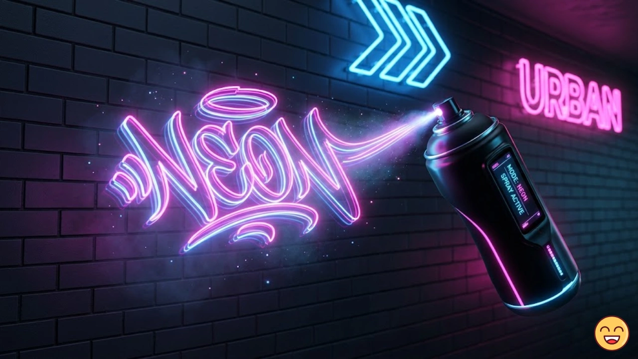 Pseudo stylé avec écriture graffiti et street art